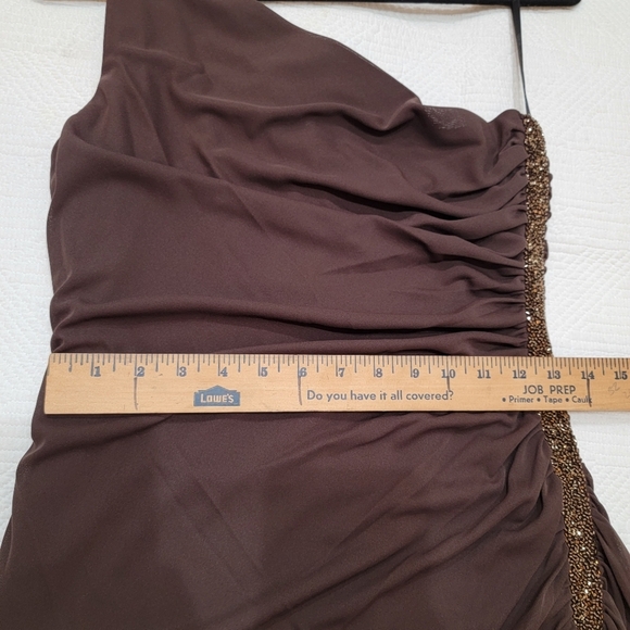 NWT Laundry by Shelli Segal brown stretch gown. 12 - Picture 15 of 16